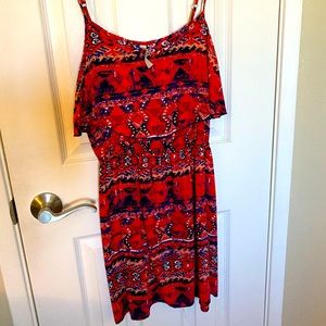 Bright patterned skinny strap shirt/dress